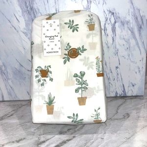 NEW Nordstrom plant print changing pad cover 3 pack